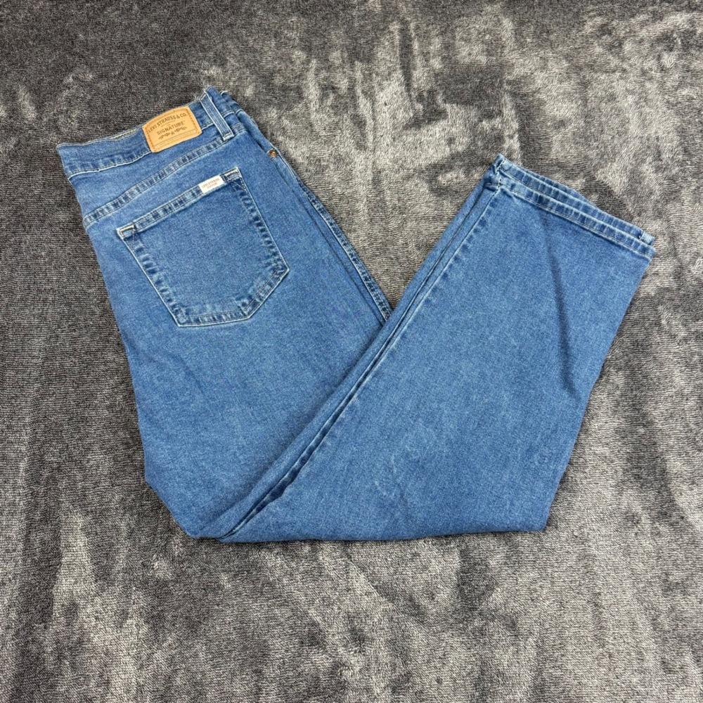 Levi Strauss Signature Jeans Women 12 Blue Vintage High Rise Straight Stretch